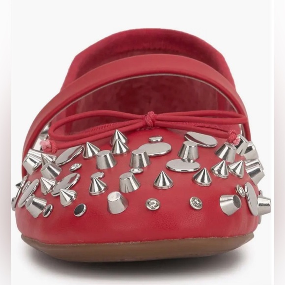Jessica Simpson red Azalina Studded Mary Jane Ballet Flats size‎ 11 brand new - Picture 4 of 12